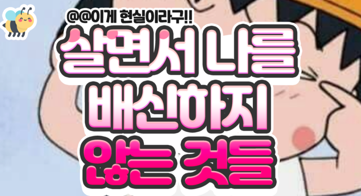 살면서 나를 배신하지 않는 것들