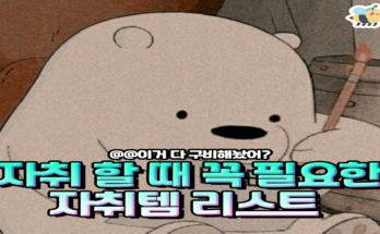 첫자취할때 꼭 사야할 자취템 리스트